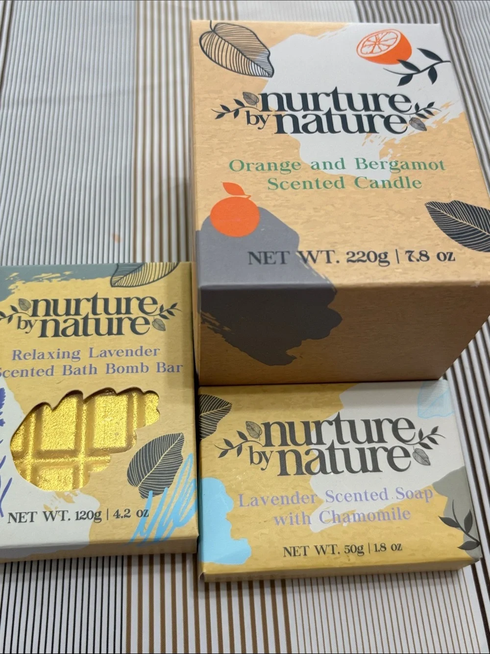 Nurture By Nature Time to Relax Bath & Body Gift Set - Yellow